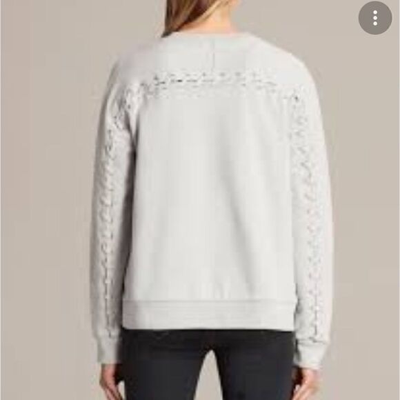 All Saints Tops - AllSaints Yara Laced Long Sleeve Sweatshirt Top Size S